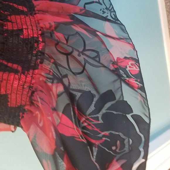 NWOT Helene Blake Floral blouse SZ XL - Picture 5 of 8